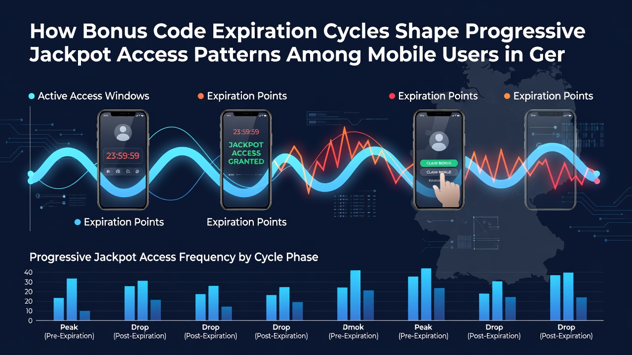 Datenvisualisierung zu Bonuscode-Verfallszyklen und Jackpot-Zugang in mobilen Umgebungen