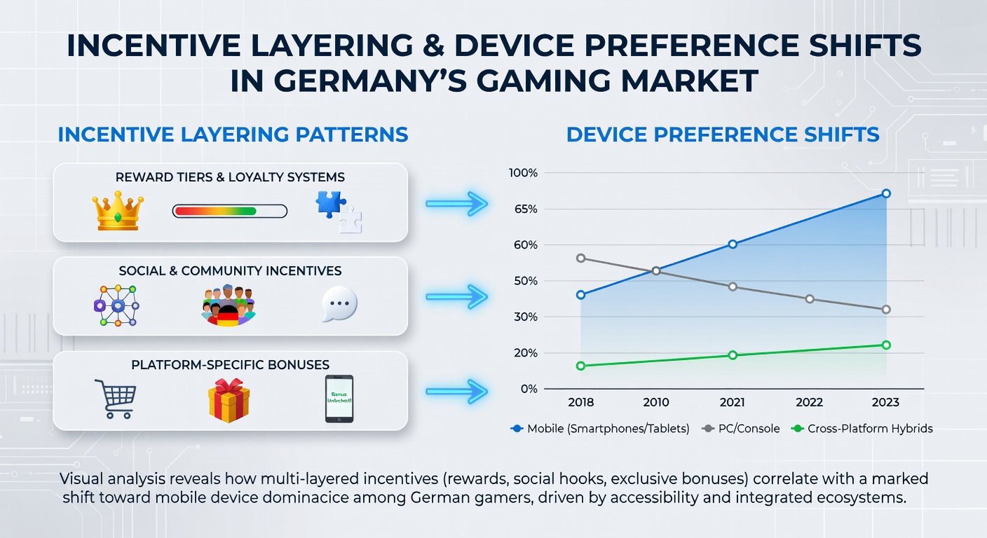 Grafik zu Gerätepräferenzverschiebungen durch Anreizschichtungen in regulierten deutschen Slots