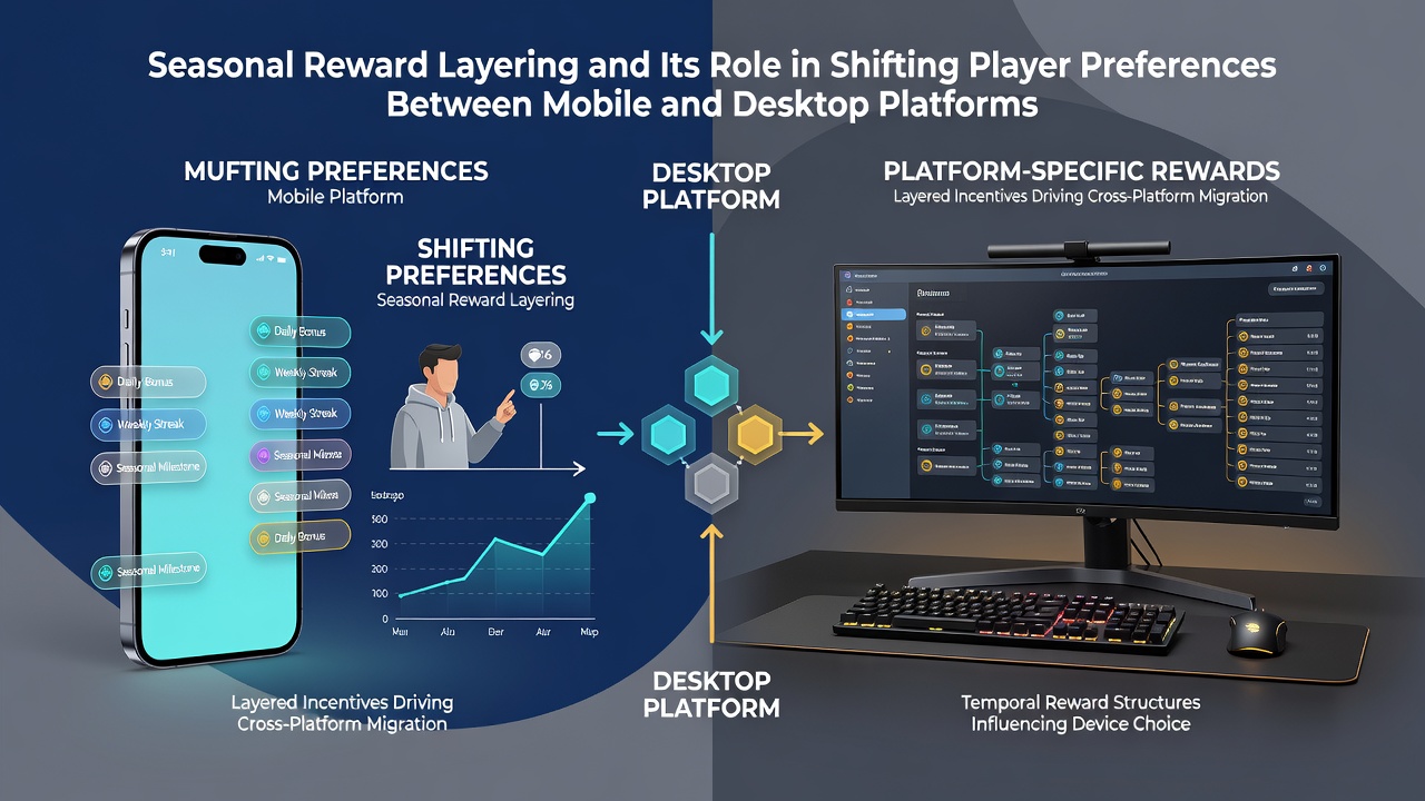 Vergleich von Spieleraktivitäten auf mobilen und Desktop-Geräten während saisonaler Aktionen
